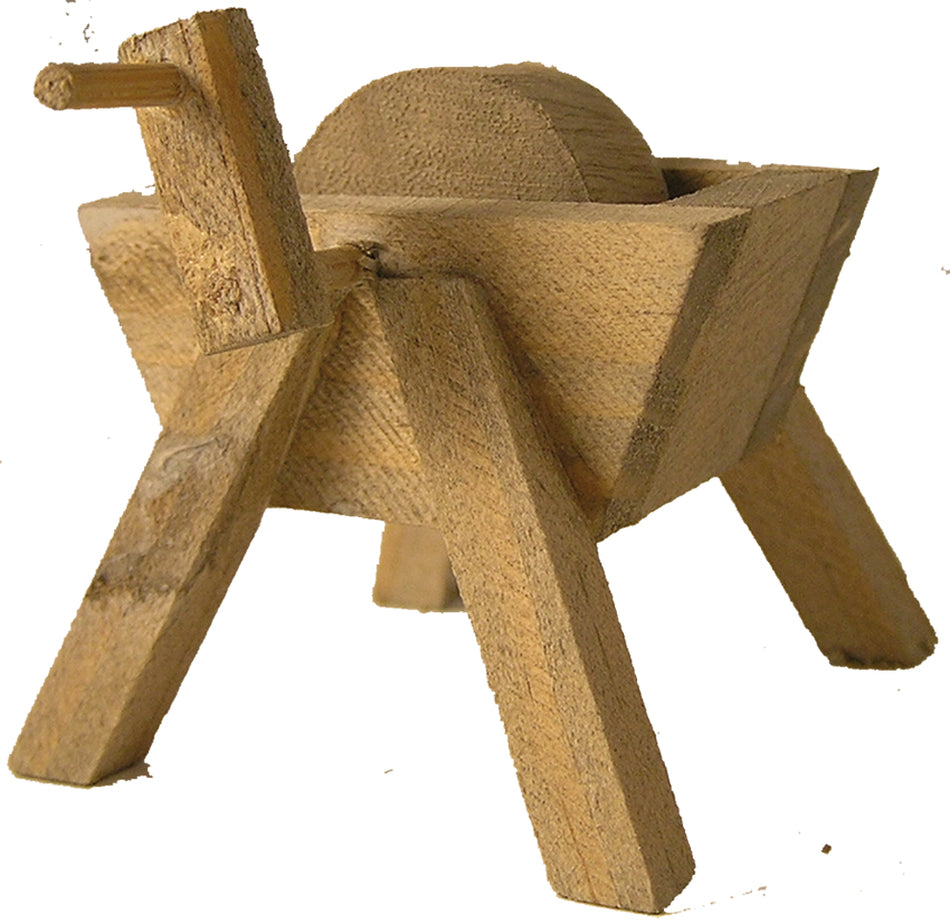 FADEDA Schleifbock  / Höhe:6 cm / handbemalt / detailgetreue Krippen Figuren - Weihnachten Tisch Dekoration Krippe Zubehör