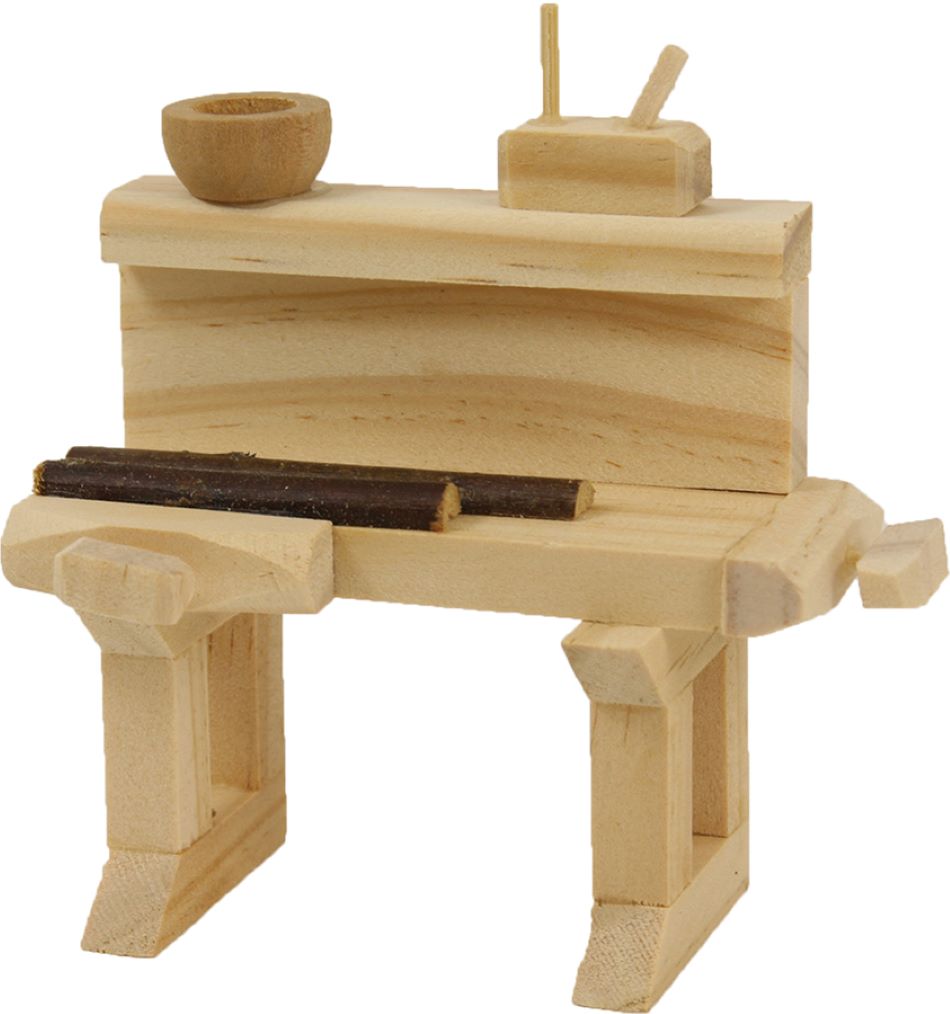FADEDA Werkbank  / Höhe:8 cm / handbemalt / detailgetreue Krippen Figuren - Weihnachten Tisch Dekoration Krippe Zubehör