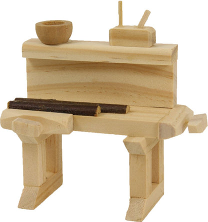 FADEDA Werkbank  / Höhe:8 cm / handbemalt / detailgetreue Krippen Figuren - Weihnachten Tisch Dekoration Krippe Zubehör