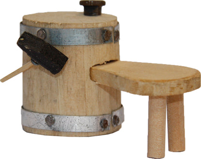 FADEDA Schusterbock  / Höhe:4 cm / handbemalt / detailgetreue Krippen Figuren - Weihnachten Tisch Dekoration Krippe Zubehör