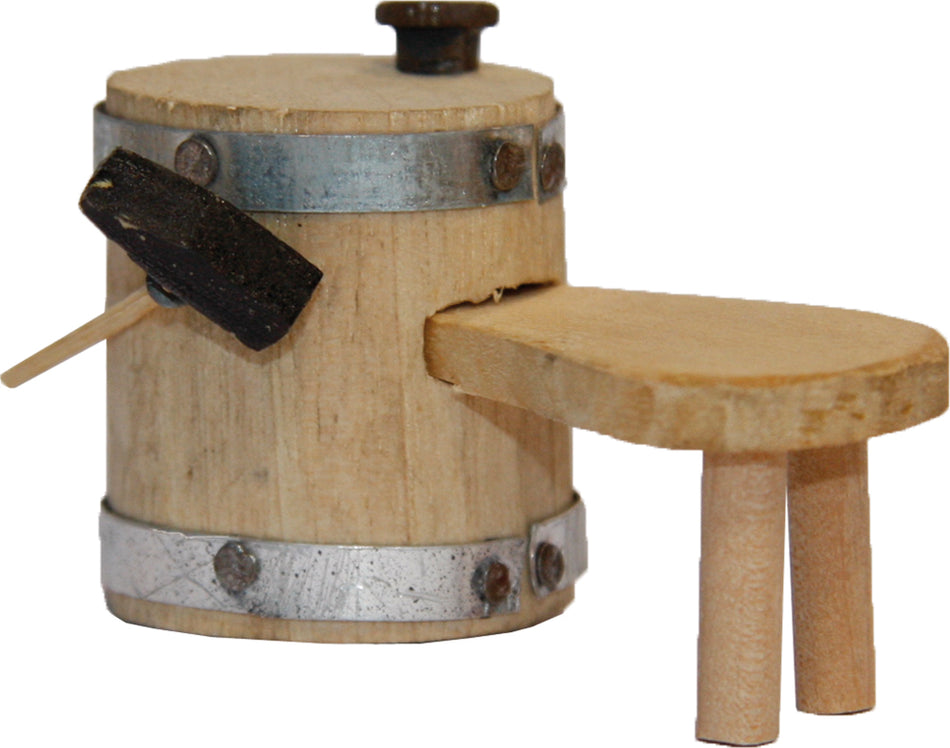 FADEDA Schusterbock  / Höhe:4 cm / handbemalt / detailgetreue Krippen Figuren - Weihnachten Tisch Dekoration Krippe Zubehör