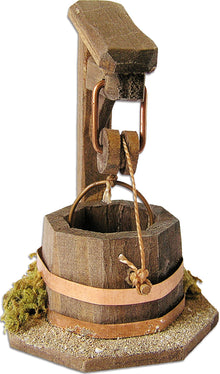 FADEDA Galgenbrunnen  / Höhe:8 cm / handbemalt / detailgetreue Krippen Figuren - Weihnachten Tisch Dekoration Krippe Zubehör