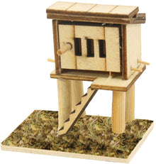 FADEDA Hühnerstall mini  / Höhe:5 cm / handbemalt / detailgetreue Krippen Figuren - Weihnachten Tisch Dekoration Krippe Zubehör