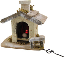 FADEDA Backhaus mit Licht  / Höhe:20 cm / handbemalt / detailgetreue Krippen Figuren - Weihnachten Tisch Dekoration Krippe Zubehör