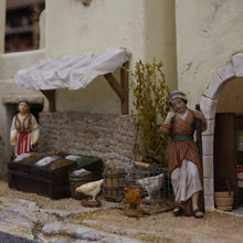 FADEDA Holzfass  / Höhe:3 cm / handbemalt / detailgetreue Krippen Figuren - Weihnachten Tisch Dekoration Krippe Zubehör