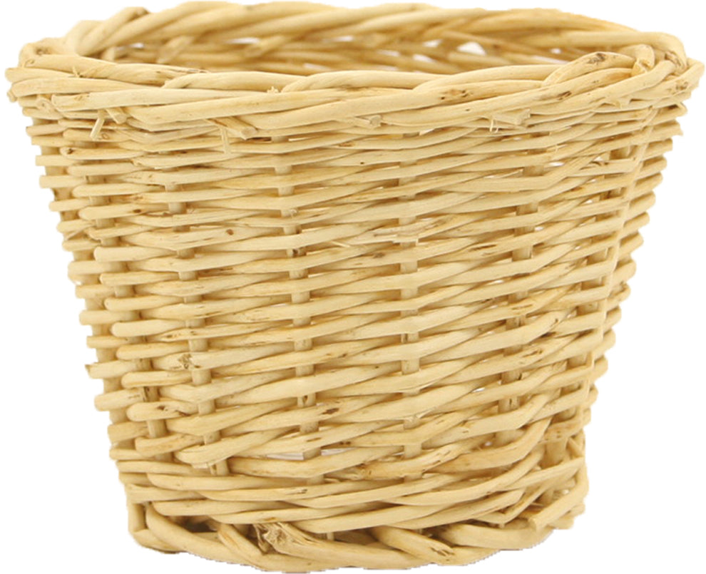 FADEDA Korb geflochten, natur  / Höhe:5 cm / handbemalt / detailgetreue Krippen Figuren - Weihnachten Tisch Dekoration Krippe Zubehör