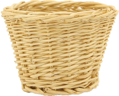FADEDA Korb geflochten, natur  / Höhe:5 cm / handbemalt / detailgetreue Krippen Figuren - Weihnachten Tisch Dekoration Krippe Zubehör