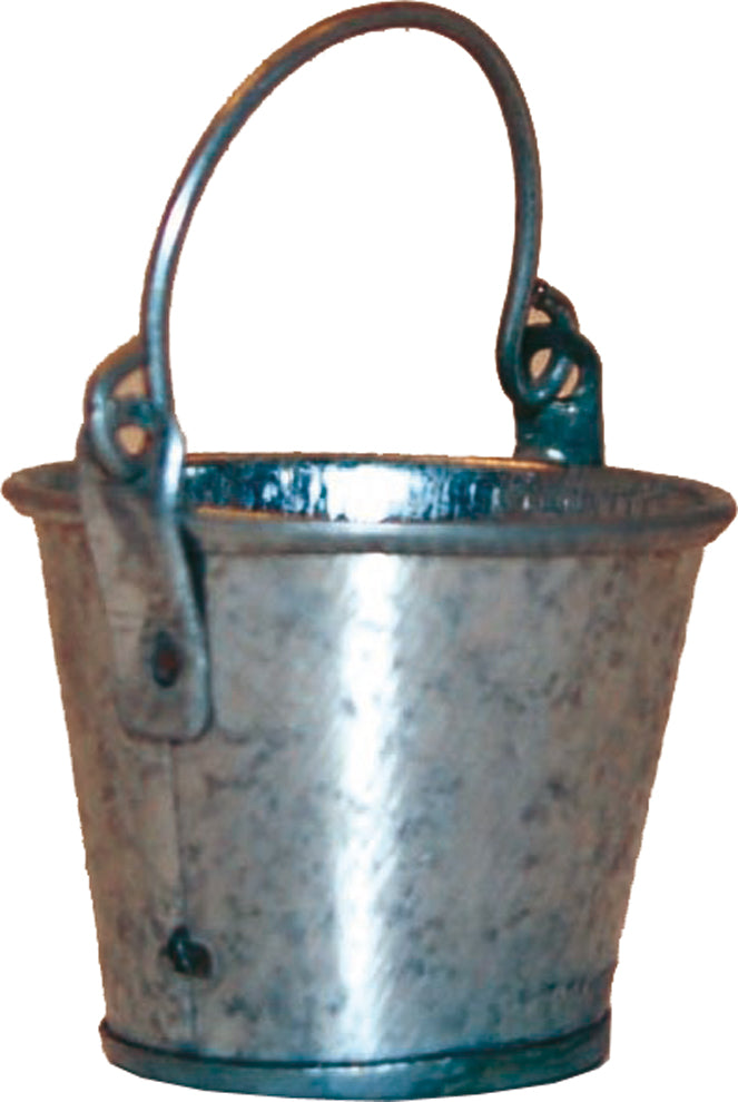 FADEDA Eimer Zink klein  / Höhe:2 cm / handbemalt / detailgetreue Krippen Figuren - Weihnachten Tisch Dekoration Krippe Zubehör