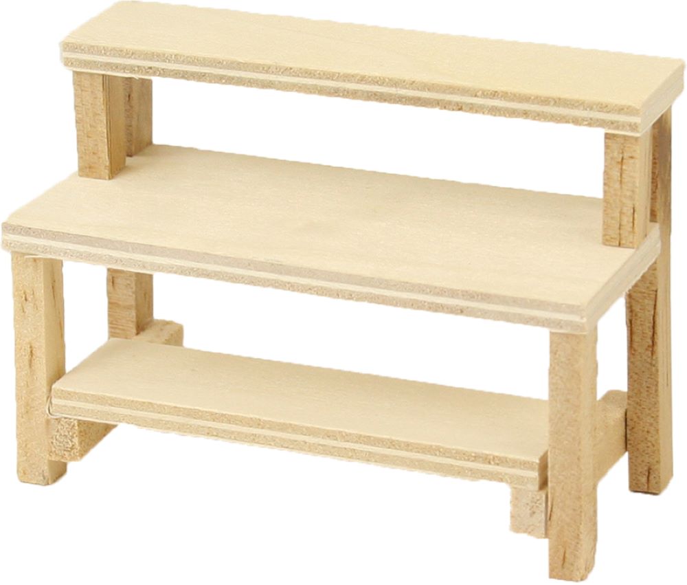 FADEDA Marktstand klein  / Höhe:7 cm / handbemalt / detailgetreue Krippen Figuren - Weihnachten Tisch Dekoration Krippe Zubehör