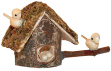 FADEDA Vogelhaus ohne Hänger  / Höhe:4 cm / handbemalt / detailgetreue Krippen Figuren - Weihnachten Tisch Dekoration Krippe Zubehör
