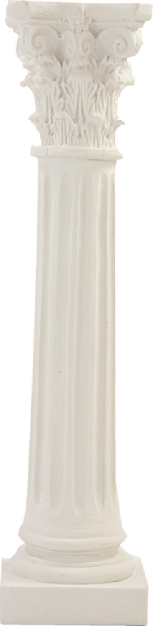 FADEDA Säule weiß  / Höhe:30 cm / handbemalt / detailgetreue Krippen Figuren - Weihnachten Tisch Dekoration Krippe Zubehör