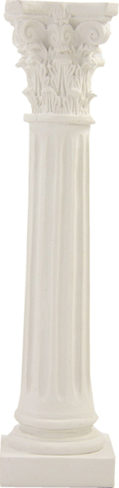 FADEDA Säule weiß  / Höhe:21 cm / handbemalt / detailgetreue Krippen Figuren - Weihnachten Tisch Dekoration Krippe Zubehör