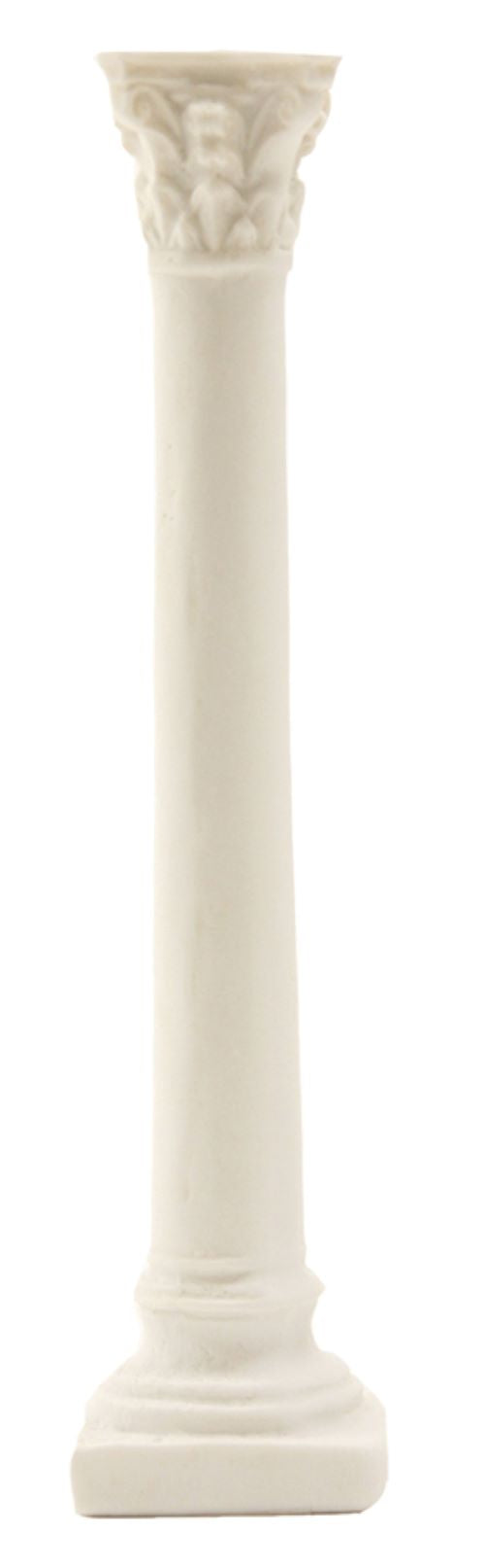 3x FADEDA Säule weiß  / Höhe:10 cm / handbemalt / detailgetreue Krippen Figuren - Weihnachten Tisch Dekoration Krippe Zubehör