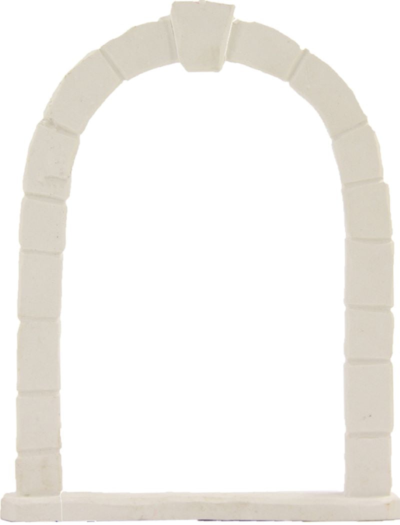 FADEDA Torbogen weiß / Höhe:15 cm / handbemalt / detailgetreue Krippen Figuren - Weihnachten Tisch Dekoration Krippe Zubehör