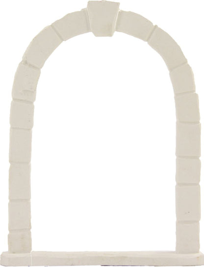 FADEDA Torbogen weiß / Höhe:15 cm / handbemalt / detailgetreue Krippen Figuren - Weihnachten Tisch Dekoration Krippe Zubehör