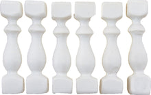 6x FADEDA Sprossen weiß, eckig / Höhe:4 cm / handbemalt / detailgetreue Krippen Figuren - Weihnachten Tisch Dekoration Krippe Zubehör