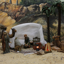 FADEDA Käfig mit Schiebetür  / Höhe:6 cm / handbemalt / detailgetreue Krippen Figuren - Weihnachten Tisch Dekoration Krippe Zubehör