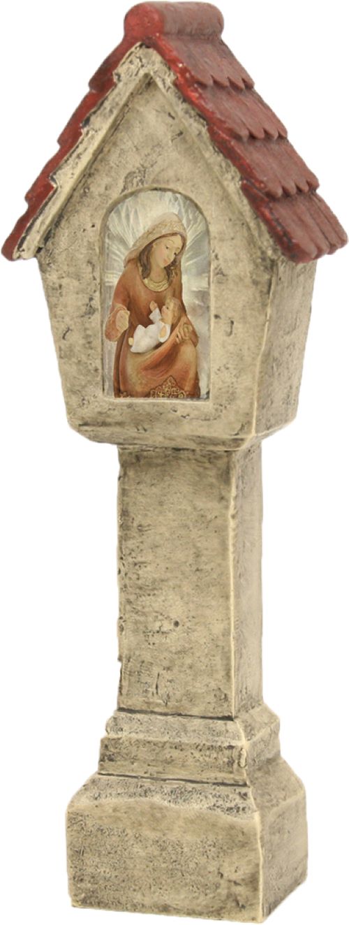 FADEDA Marterl  / Höhe:17 cm / handbemalt / detailgetreue Krippen Figuren - Weihnachten Tisch Dekoration Krippe Zubehör