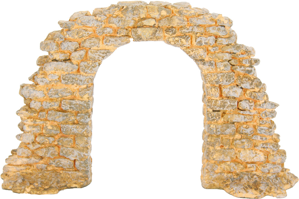 FADEDA Steintorbogen  / Höhe:15 cm / handbemalt / detailgetreue Krippen Figuren - Weihnachten Tisch Dekoration Krippe Zubehör