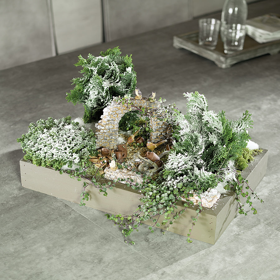 FADEDA Steinecke  / Höhe:3 cm / handbemalt / detailgetreue Krippen Figuren - Weihnachten Tisch Dekoration Krippe Zubehör