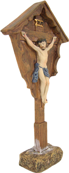 FADEDA Marterl klein  / Höhe:16 cm / handbemalt / detailgetreue Krippen Figuren - Weihnachten Tisch Dekoration Krippe Zubehör