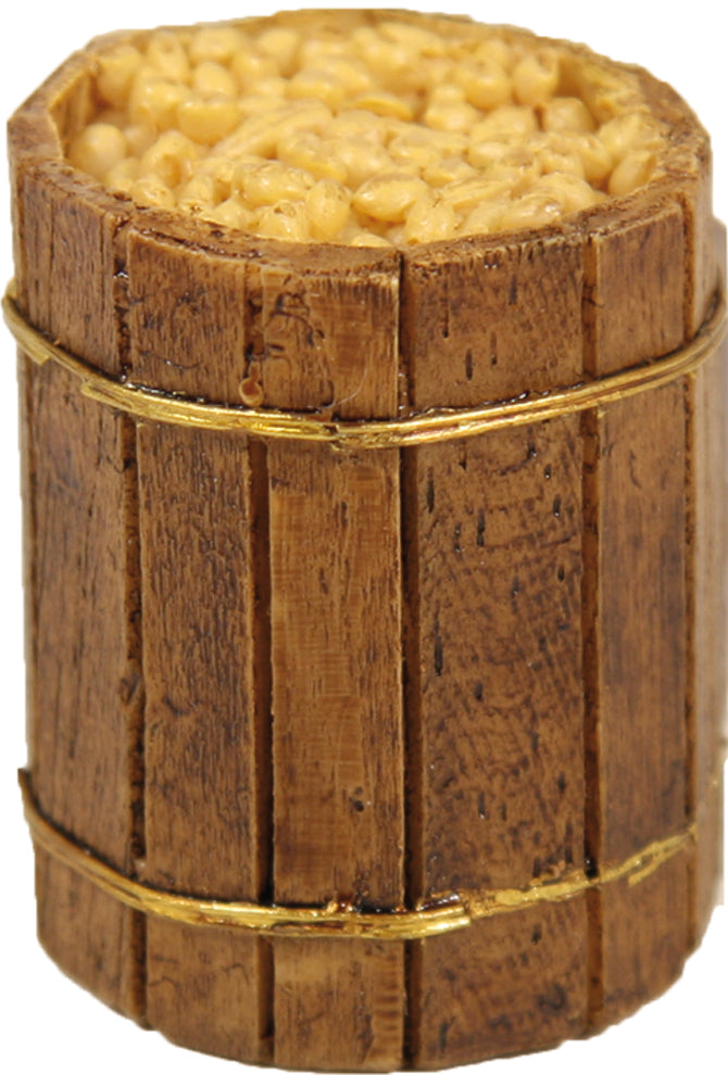 FADEDA Erntefass  / Höhe:3 cm / handbemalt / detailgetreue Krippen Figuren - Weihnachten Tisch Dekoration Krippe Zubehör