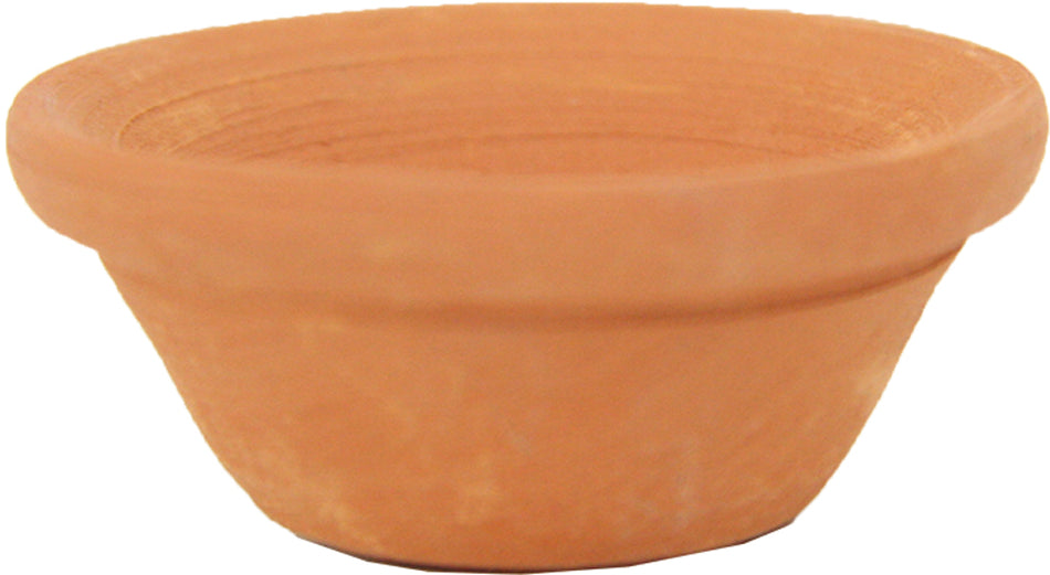 FADEDA Terracotta Schale  / Höhe:2 cm / handbemalt / detailgetreue Krippen Figuren - Weihnachten Tisch Dekoration Krippe Zubehör