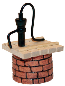 FADEDA Brunnen mit Pumpe  / Höhe:6 cm / handbemalt / detailgetreue Krippen Figuren - Weihnachten Tisch Dekoration Krippe Zubehör